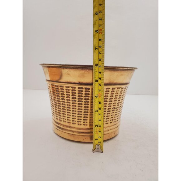 Vintage Brass container, Very heavy Bohemian Wedding, Farmhouse Wedding, Wedding - Picture 10 of 10